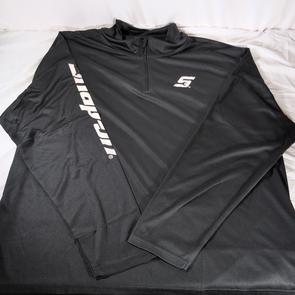 Snap-On Tools Quarter-Zip Performance Pullover Shirt Black Size XL Free Shipping